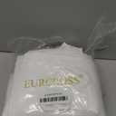 EurCross Extra Long Fabric Shower Curtain Liner 84 inches Long Length, Light in Machine Washable Water-Repellent Solid White Shower Curtain Liner for Bathroom 72 x 84inch