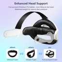 Saqico Head Strap for Meta Oculus Quest 2/3/3s, 3-in-1 Adjustable Halo Headband, Replacement for Elite Strap, Enhanced Comfort Gaming Immersion VR Accessories Compatible with Oculus/Meta Quest 2/3/3s