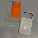 TORRAS Q3 Silicone 360 Spin for iPhone 17 Pro Case with Stand, Fit for MagSafe, Magnetic Ring Kickstand with Camera Control, Liquid Silicone Rubber Soft Phone Case for iPhone 17 Pro 6.3'', Light Ivory