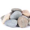 Ausluru 20LB Smooth Pebbles River Rocks for Landscaping, 100% Natural Hand-Picked Premium Decorative Pebbles, Ideal for Garden Landscaping, Home Decor, Aquariums, Painting,Mixed Colors
