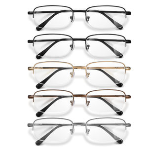 NOVIVON 1.25 Metal Reading Glasses Men  Durable Readers with Blue Light Filtering  Clear Vision