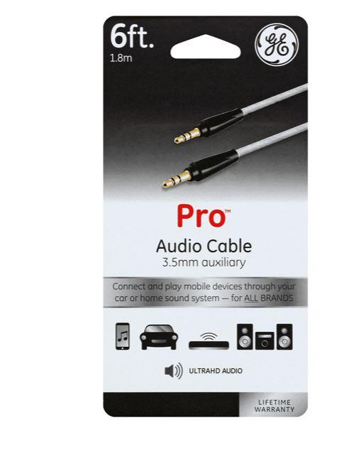 GE PRO AUDIO AUXILIARY CABLE 6Fit