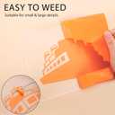 RENLITONG Orange Iron on Vinyl 12Inch by 20ft Roll HTV Heat Transfer Vinyl for T-Shirt HTV Rolls for All Cutter Machine - Easy to Cut & Weed for Heat Transfer Design