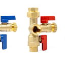 3/4 inch Sweat Tankless Water Heater Isolation Valve Kit with Pressure Relief Valve, FNPT x Sweat, 3/4'' Service Valve Kit for Rheem, Rinnai, Ecosmart Navien Noritz Takagi Bosch