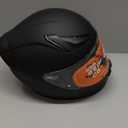 OTS Dual Clear & Tinted Visor Full Face DOT Motorcycle Helmet - Lightweight Airflow ABS Shell, Quick-Release Buckle, Washable Liner for Men Women(Matte Black, Large)