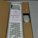 Wireless Keyboard and Mouse Combo, Full-Sized Wireless Keyboard and Adjustable DPI Mouse, 2.4GHz USB Receiver, Silent Keyboard and Mouse for PC, Windows, MAC, Desktop, Laptop (Avocado Green)