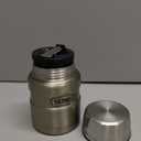 THERMOS Stainless King Vacuum-Insulated Food Jar with Spoon, 16 Ounce, Matte Stainless Steel