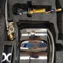 DEOLER Widespread Bathroom Sink Faucet with Crystal Knob 3 Hole Waterfall Vanity Faucet 8 Inch Crystal Bathroom Faucets Deck Mount Basin Mixer Tap with Hose, Chrome