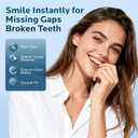 Temporary Tooth Repair Kit: Moldable Thermal Beads Replacement Kit Replace Missing or Broken Tooth Filling The Gap - Come with 3 Shades 10 Size