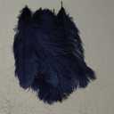 Happy Feather 16-18 inch Navy Blue Ostrich Feathers Craft for Wedding Party Centerpieces Home Decoration DIY Craft Pack of 10