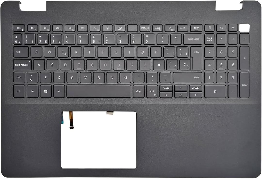 New Replacement for Dell Inspiron 15 3500 3501 3505 Laptop Upper Case Palmrest Backlit Keyboard Assembly Part 033HPP 33HPP AP2X2000101 0JHW9R JHW9R Black