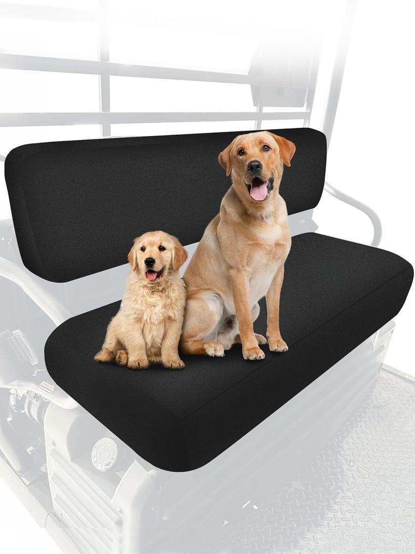 ZIDIYORUO Mule Bench Seat Cover Compatible with Kawasaki Mule 3000 3010 3020 4000 4010 (2001-2023 2025), Fabric Waterproof UTV Seat Cover Set for Mule Seat Accessories Parts, Waterproof, Easy-Clean