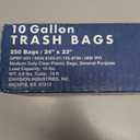 1 Box of 250: Envision Trash Bags 10 Gallon 24" x 23" P/N 8105-01-195-8730