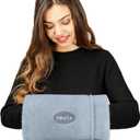 REVIX Microwavable Therapy Mittens, Moist Heated Hand Warmer Pouch with Flaxseed, Reusable Heating Pad for Fingers & Wrist, Washable Soft Cover