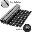 BEMISO Shower Mat Non Slip Bathtub Mat with Suction Cups and Drain Holes 27.5 x15.7 Inch Bath Mat for Tub & Shower.Easy Dry,Easy to Cut,Eco-Friendly