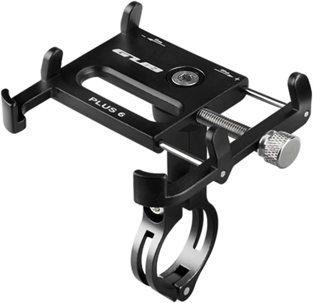GUB Bike Phone Mount Holder, Aluminum Motorcycle Phone Holder Mount with 360 Rotation for iPhone 16 17 15 14 Pro Max Mini X XR Xs Plus, Samsung S25 S24 S22 4-7 Inch - Upgraded (Black)