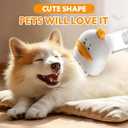 Cat Dog Grooming Vacuum Kit with Brush, Low-Noise Pet Hair Shedding Trimming Grooming for Indoor Cats Dogs, 4 in 1 Pet Vacuuming Groomer for Long or Short Haired Kitten Accessories(White)