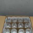 AISIPRIN Glass Jar with Lid 12 Pcs 8oz, Glass Spice Jars with Lable, Candle Jars, Mason Jars 8oz with Airtight Bamboo Lids