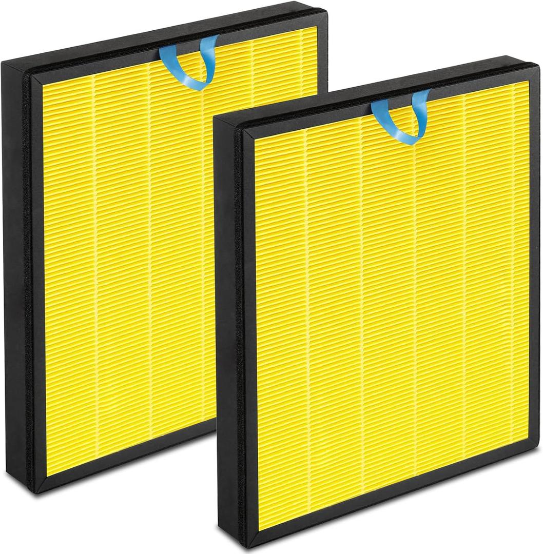 Vital 100S Pet Replacement Filter Compatible with Levoit Smart WiFi Vital 100S Air Puri-fier, 3-in-1 H13 HEPA and High-Efficiency Activated Carbon Filter, Vital 100S-RF, 2 Pack.