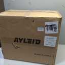Ayleid Retractable Garden Hose Reel,5/8 in x 100 FT Wall Mounted Hose Reel, with 9- Function Sprayer Nozzle, Any Length Lock/Slow Return System/Wall Mounted/180Swivel Bracket (Gray)