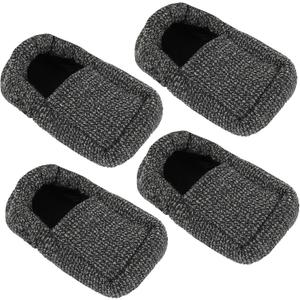 Vive Walker Ski Glide Covers 4 PCS - Accessories for Folding Walkers - Heavy Duty Removable Padded Replacement Caps for Seniors - Precut Padding, Rollator Tennis Ball, Feet Sliders for Indoor, Outdoor