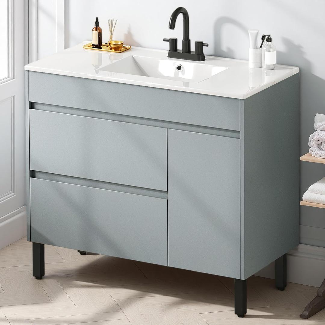 DWVO 36 Inch Bathroom Vanity with Sink