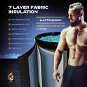 Ice Bath Tub for Athletes - Cold Plunge tub for Athletes and Adults, Portable Recovery Therapy, Fitness Premium Set with Stainless Steel Legs, Capacity of 95 Gallons