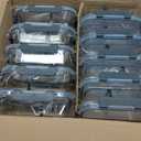 KOMUEE 10 Packs 30oz Glass Meal Prep Containers 2 Compartments,Glass Food Storage Containers with Lids,Airtight Lunch Bento Boxes,Microwave,Oven,Freezer and Dishwasher Safe (Gray)