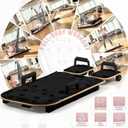 Pilates Reformer Board for Home Workout, Wooden Pilates Equipment Set