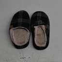 COFACE Mens Cozy Memory Foam Scuff Slippers Casual Slip On Warm House Shoes Indoor/Outdoor Sandal Slippers With Arch Support Rubber Sole Size 7-15 (9, Black)