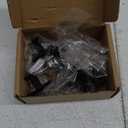 Ravinte 5 Pack 1-3/16 Inch Matte Black Kitchen Square Cabinet Knobs Solid Drawer Pulls Black Single Hole Kitchen Cabinet Hardware Knobs for Cabinets and Drawers