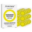 Dopamine Patches,Vegan Mood Support Patches,Patch Cosmetic,Natural Ingredients Patch,60 Count (Pack of 1)