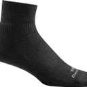 Darn Tough Tactical Quarter Cushion Socks (T4088) Unisex (Large, Black)