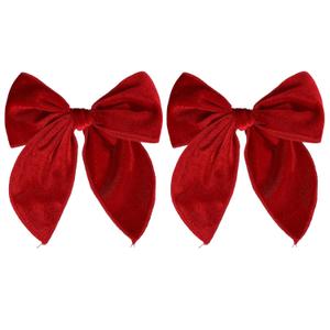 5" Red Christmas Velvet Fable Hair Bows Kids Big Velvet Ribbon Sailor Bow Alligator Clip Cheer Barrettes Hairpins Valentines New Year Gift Accessory for Toddler Teen Baby Girls