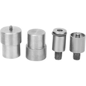 4Pcs Snap Fasteners Button Die, Stainless Steel Snap Button Die Set, Sliver Rivet Press Dies, Easy Use Dies Hand Snaps for 831 12mm, 15mm, 21.5mm Specifications Buttons