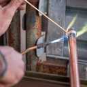 Therwen 20 Sticks Silver Brazing Rods Aws Bcup-5, 15% Silver 0.050" x 1/8" x 19.5" Solder Phos Copper Brazing Alloys Flat Welding Rods Industry for Air Conditioning Refrigerator HVAC Unit