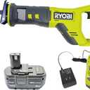 RYOBI ONE+ 18V Cordless Reciprocating Saw Kit with 4.0 Ah Battery and Charger | PCL515Kit