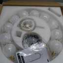 Modern Globe Chandelier High Ceiling Bubble Pendant Light Gold 10 Lights | Bubble Ball Chandelier Bubble Chandeliers Long Pearl Chandelier for Foyer Living Room Dining Room Stairwell LED Dimmable