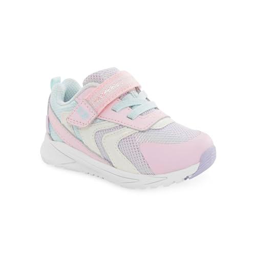 Stride Rite Girls M2P Bolt Sneaker, Periwinkle 5.5