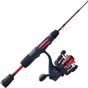 Ugly Stik 28" Carbon Ice Spinning Rod and Reel Combo, 5 Size Reel, 1 Piece Fishing Rod, Medium Light Rod Power, 2-6 lb Line Rating