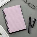 Eaasty 6 Pack Spiral Notebook 5 x 7 Inch College Ruled Colored Paper Notebook Lined Paper Composition Perforated Notepad Memo Books for Journaling Home Office, 80 Sheet Per Pack (Morandi Color)