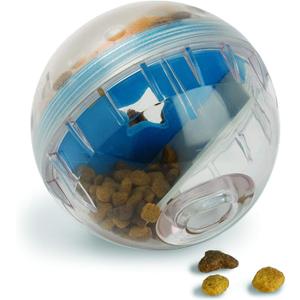 Pet Zone IQ Treat Ball Dog Treat Dispenser Toy Ball Interactive Toy - 4" Stimulation, Slow Feeder (4 inch (Pack of 1))