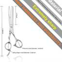 High-end Professional Hair Thinning Scissors Hair Cutting Teeth Shears Barber Hairdressing Texturizing Scissor Extremely Very Sharp 6 Inch Stainless Steel Alloy For Men,Women,Salon & Home