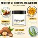 2PC Stimulating Scalp and Hair Balm, Nourishes Scalp & Hair, Shea Butter and Mango Butter Blend, Strengthen Hair Roots, Nourishing Scalp & Hair Care (3.53 Fl Oz (Pack of 2))