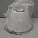 Small Pleated Lamp Shades Set of 2, White Empire Lamp Shades, 5.5" Top x 10" Bottom x 6.6" High, Small Lamp Shades for Table Lamps, Bedside Lamps, Wall Sconces, Spider, Bulb Clip Adapters Included