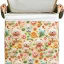 120L Extra Large Laundry Basket with Lid & Handles, Collapsible Waterproof Laundry Hamper for Laundry Room Organization