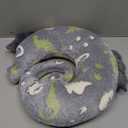 Dog Calming Pillow - Cute Soft Animal Pillow for Cats, Kids, Adults, Washable Cozy Relaxing for Pet Bed, Glow in The Dark (Gray, Large)