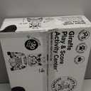 Move2Play, Giraffe Basketball Hoop & Soccer Goal Activity Center | 30+ Sounds & Songs + 5 Lights | 1 2 3 Year Old Birthday Gift for Boys and Girls | Toy for Baby & Toddlers (Yellow)