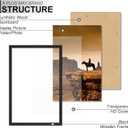 A PLUS MAX 13x19 Picture Frame, Black Engineered Wood Frame for 13 x 19 Inch Picture Poster Photo, Light Weight 13 by 19 Frame with Wood-grain for Wall - 1 Pack/Black/13 x19