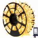 JMEXSUSS 800 LED Christmas Lights Outdoor Indoor String Lights with 8 Modes Warm White Plug in for Patio Garden Tree Wedding Party Yard Spring Decoration